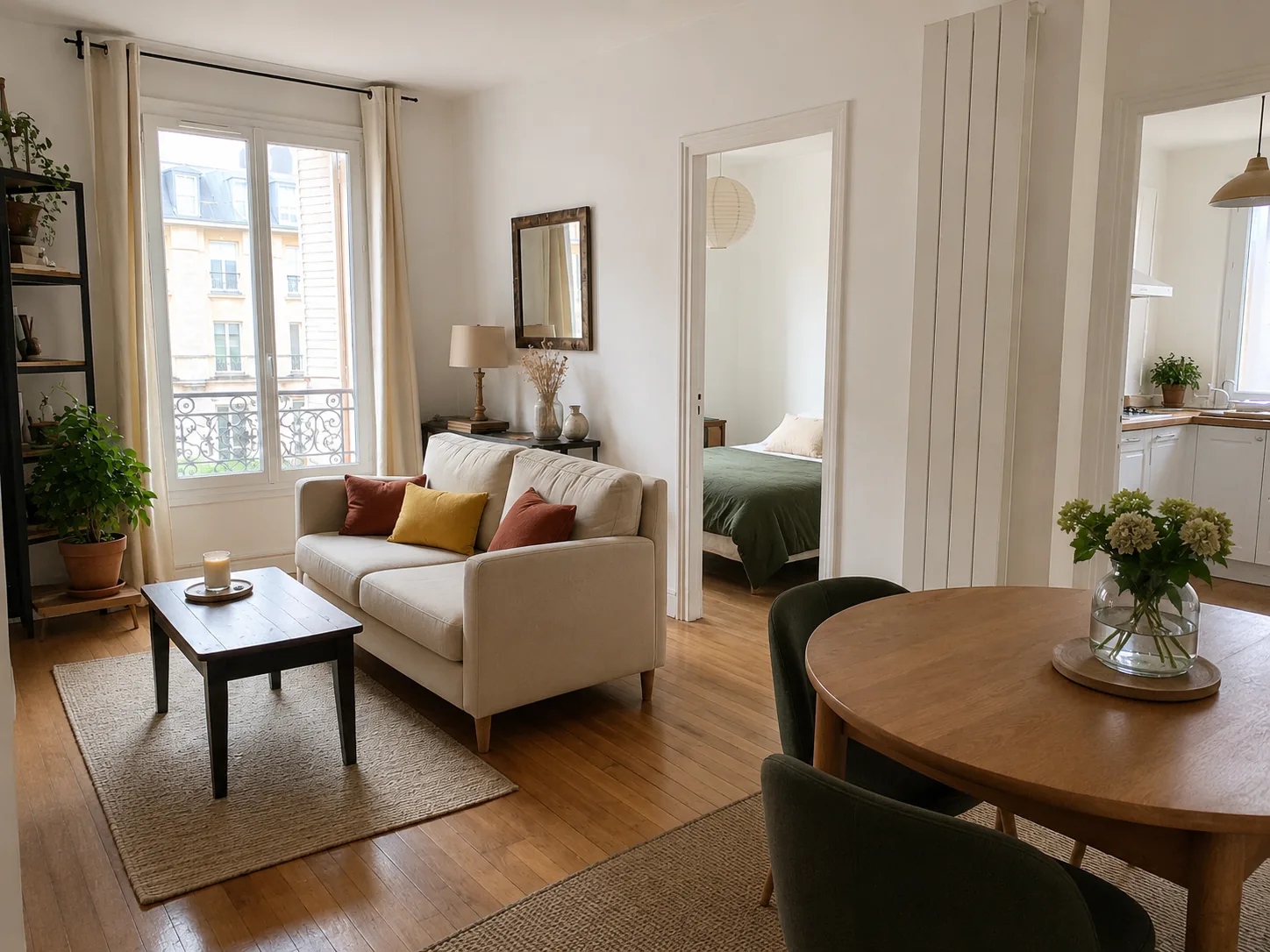 État des lieux au retour — Paris 11e, T2 48 m²